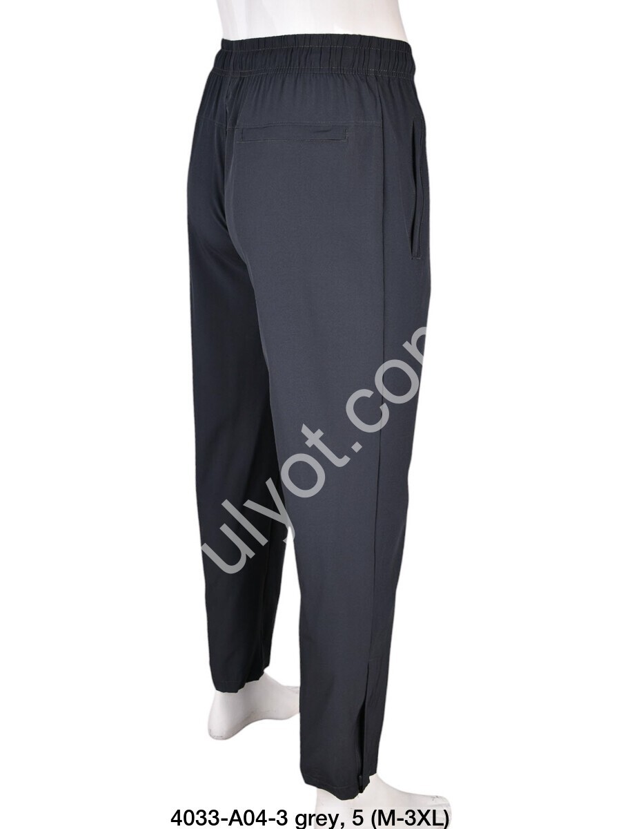 СПОРТ.ШТАНИ N02 (M-3XL) ПРЯМИЙ ГРАФІТ A04-3