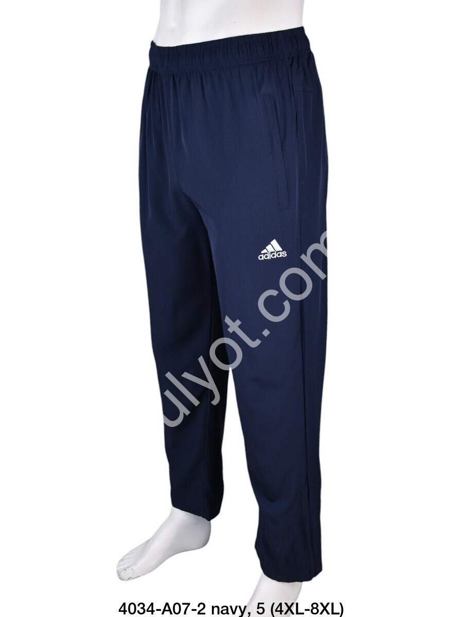 СПОРТ.ШТАНЫ A01 (4XL-8XL) ПРЯМОЙ Т.СИНИЙ A07-2