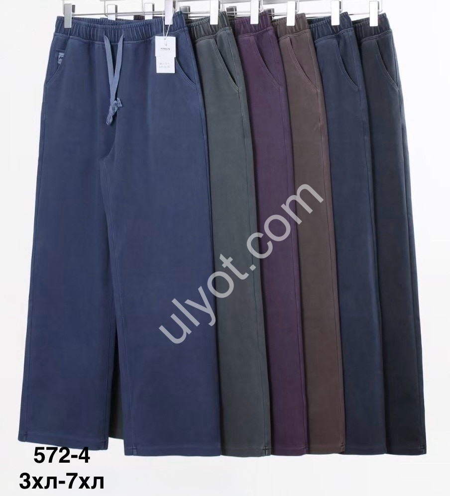 ШТАНИ (3XL-7XL) ПРЯМИЙ МІКС 572-4