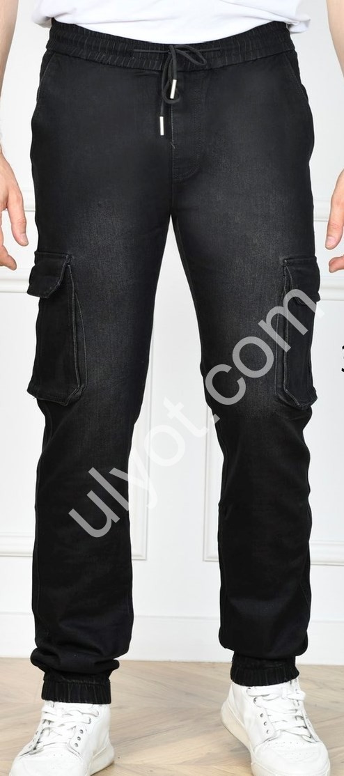 ДЖЕГИНСЫ LS JEANS (30-40) ЧЕРНЫЙ 504B