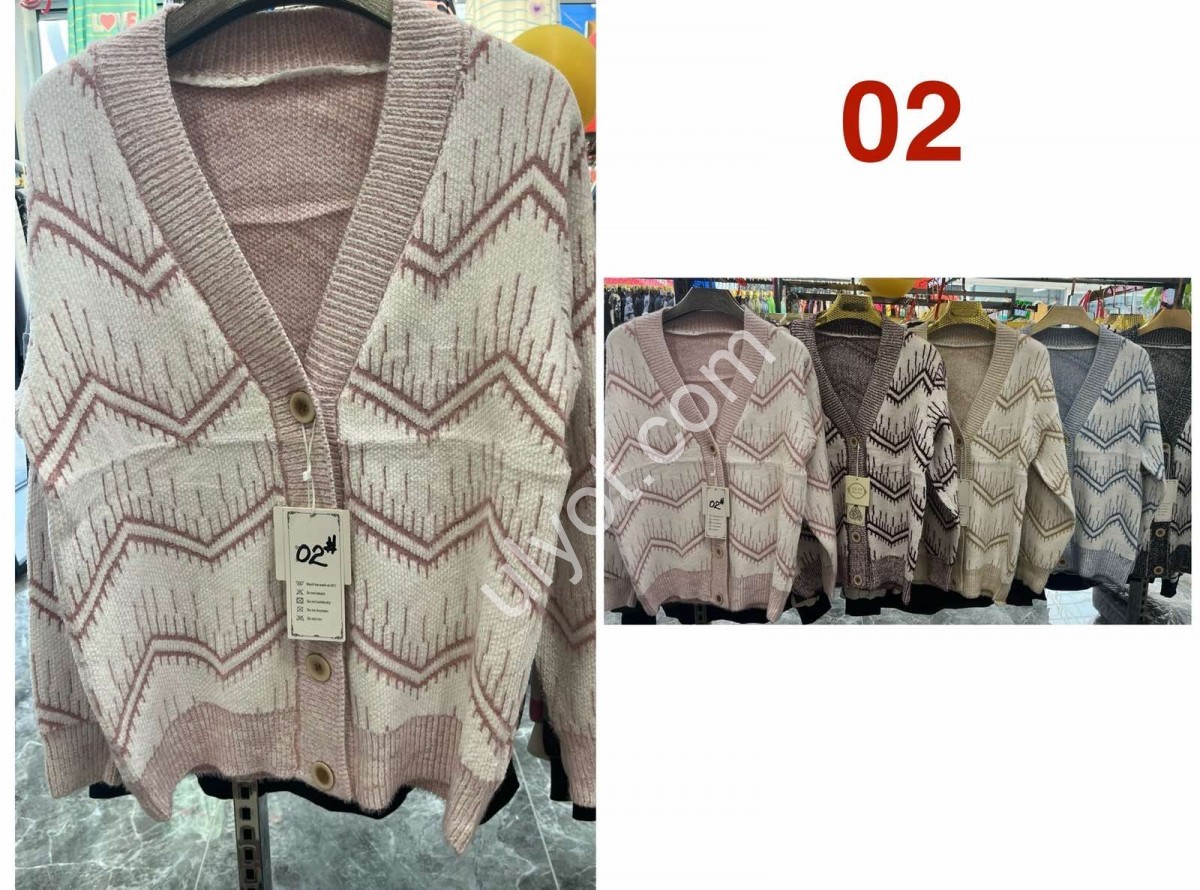 КАРДИГАН (OVER SIZE) МИКС 02