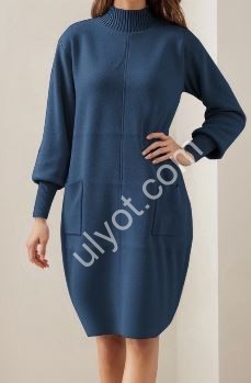 ПЛАТЬЕ (ONE SIZE 50-52) СИНИЙ 512661