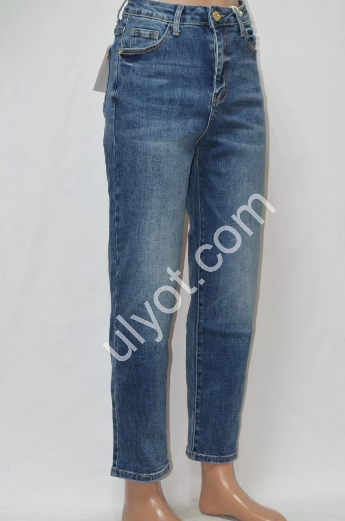 ДЖИНСЫ M.SARA (XS-XL) Т.СИНИЙ 3028H