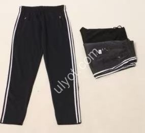 СПОРТ.ШТАНИ (M-3XL) ПРЯМИЙ ЧОРНИЙ 9679