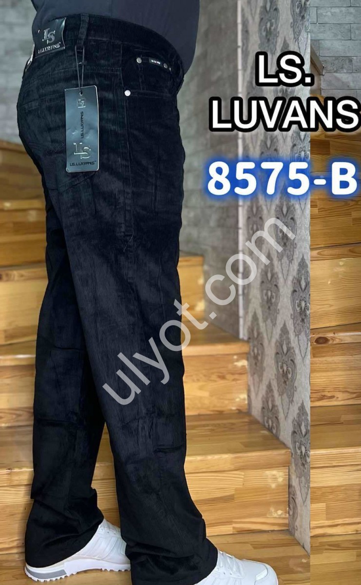 БРЮКИ LS JEANS (32-40) ЧЕРНЫЙ 8575-B