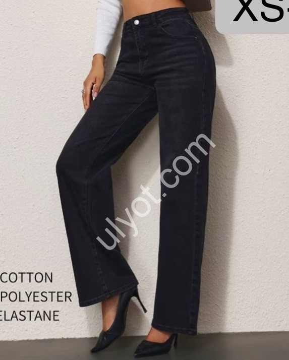 ДЖИНСИ M.SARA (XS-XL) ЧОРНИЙ 2128-A