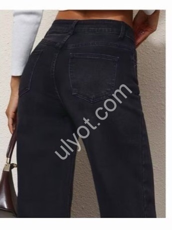 ДЖИНСЫ M.SARA (XS-XL) ЧЕРНЫЙ 2128-A