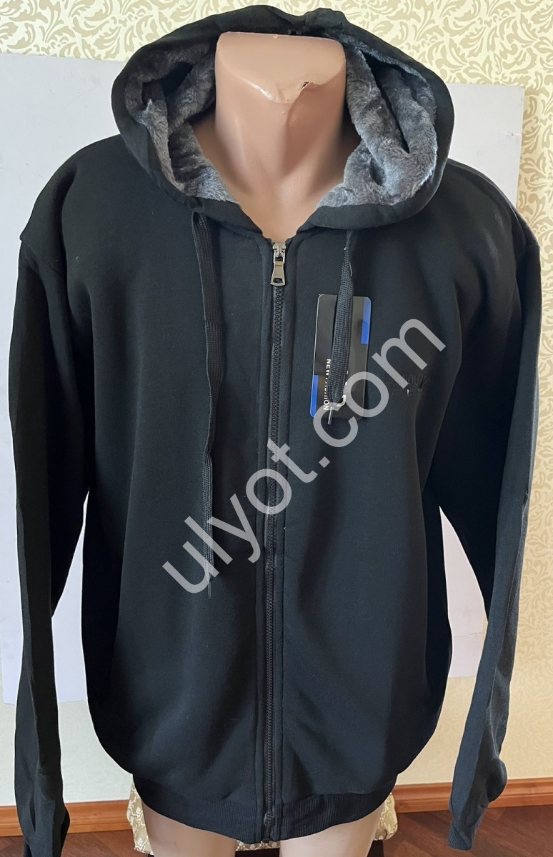 КОФТА (2XL-6XL) МОХОР ЧОРНИЙ 2373