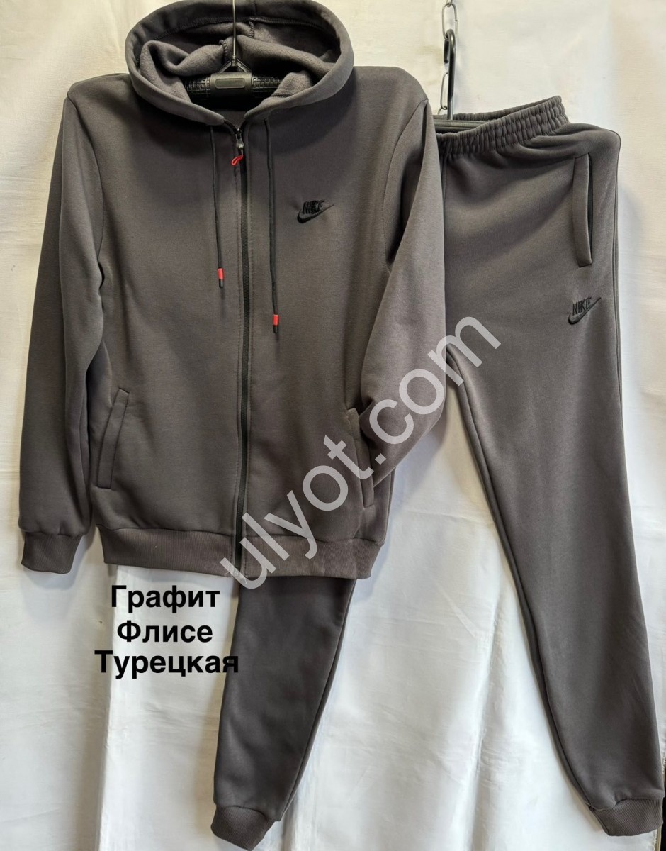 СПОРТ.КОСТЮМ N02 (48-56) ФЛИС МАНЖЕТ ГРАФИТ 