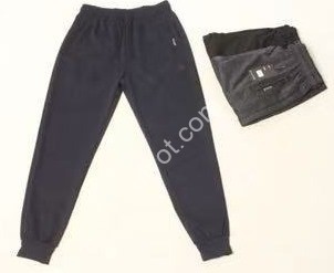 СПОРТ.ШТАНЫ (M-3XL) МАНЖЕТ ЧЕРНЫЙ 2652