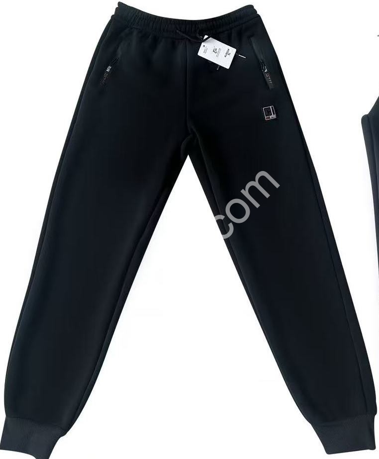 СПОРТ.ШТАНЫ (XL-5XL) ФЛИС МАНЖЕТ ГРАФИТ 0022
