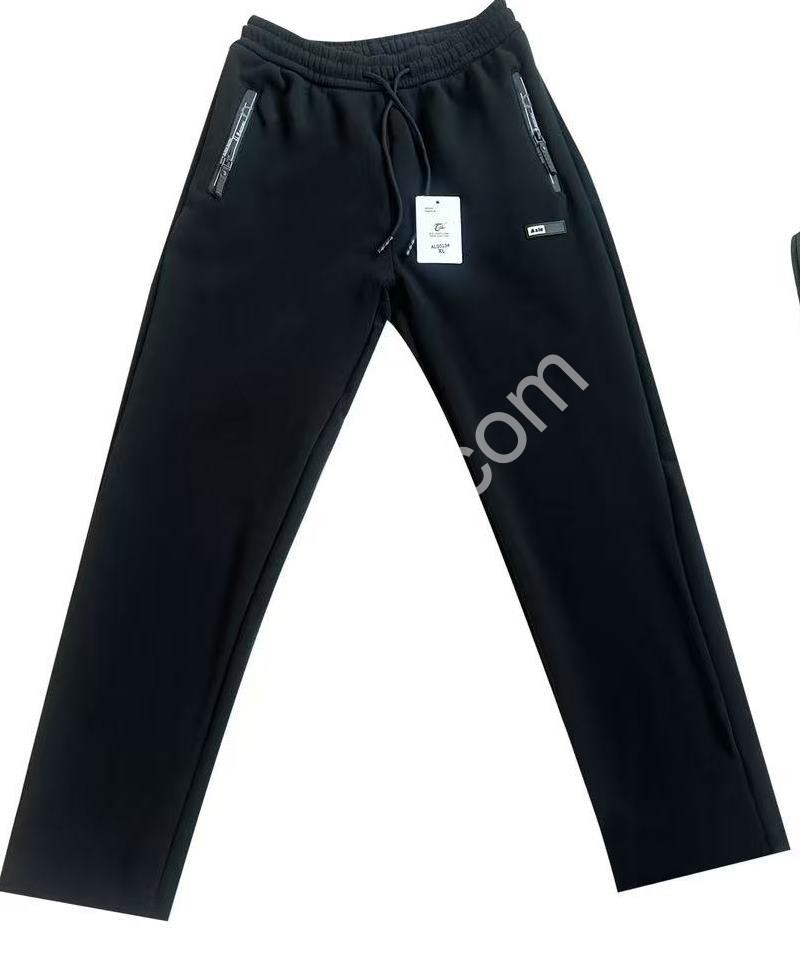 СПОРТ.ШТАНИ (XL-5XL) ФЛІС ПРЯМИЙ ЧОРНИЙ 0013