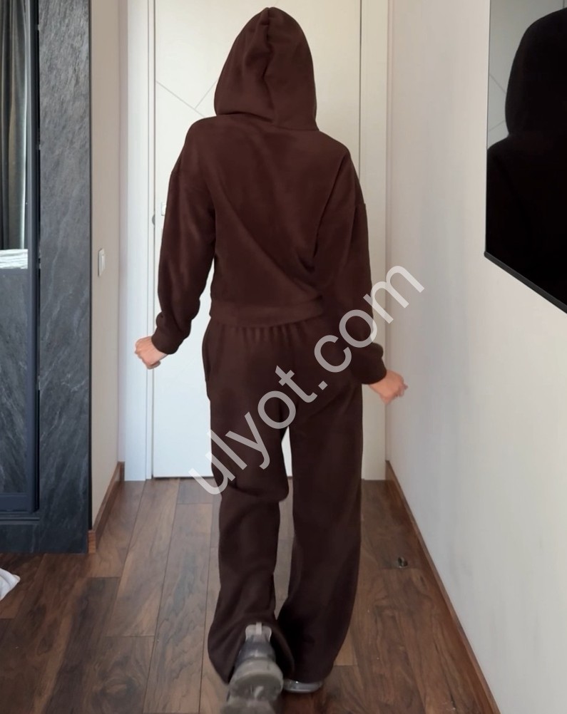 КОСТЮМ (42-46) ФЛИС ШОКОЛАД 752