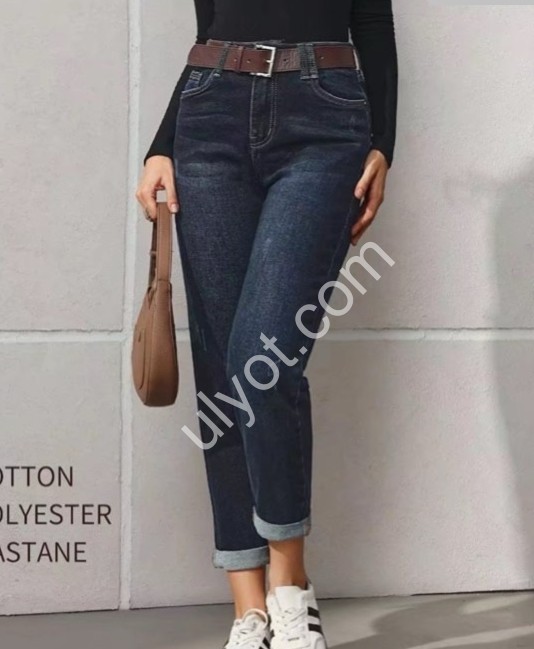 ДЖИНСЫ M.SARA (XS-XL) Т.СИНИЙ 3675-1