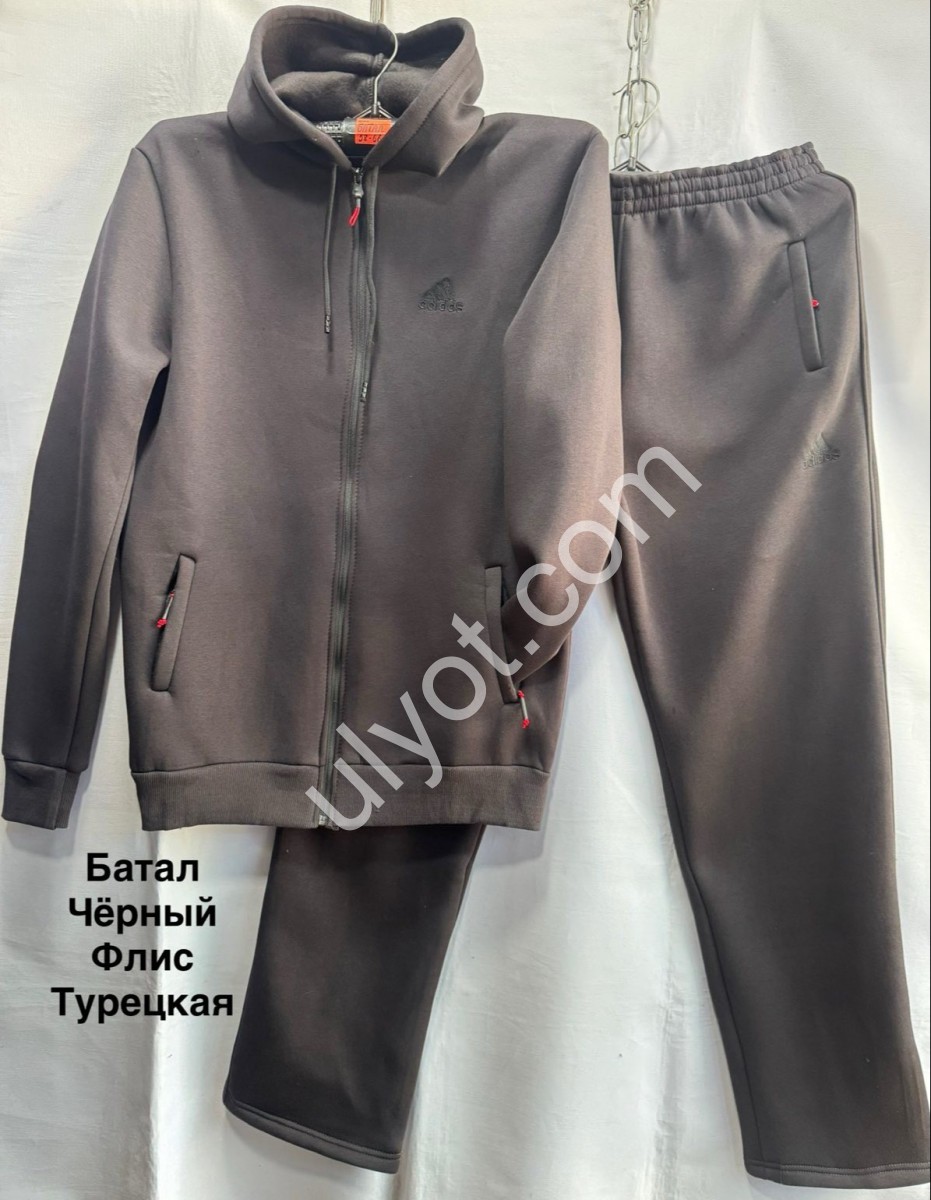 СПОРТ.КОСТЮМ A01 (56-64) ФЛІС ПРЯМИЙ ЧОРНИЙ