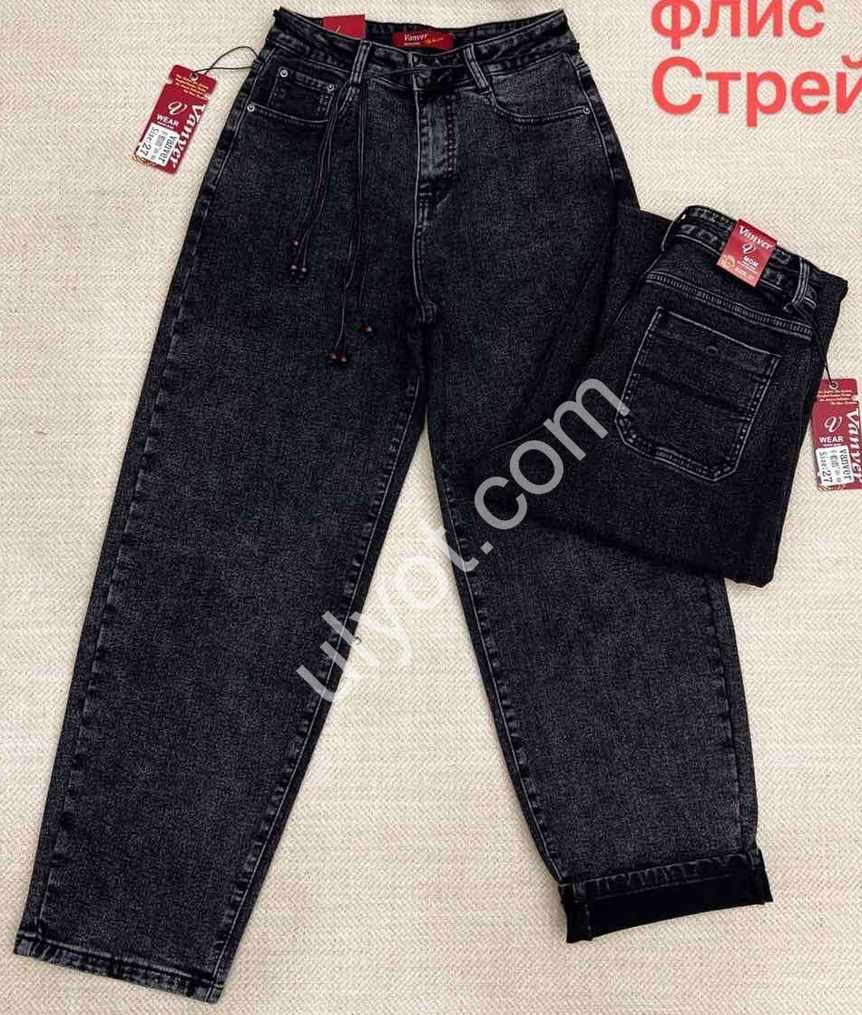 ДЖИНСИ VANVER (25-30) ФЛІС ГРАФІТ F82103