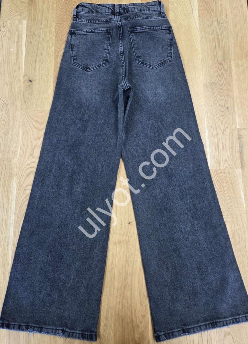 ДЖИНСЫ POSHUM (25-27) ГРАФИТ 1007-1