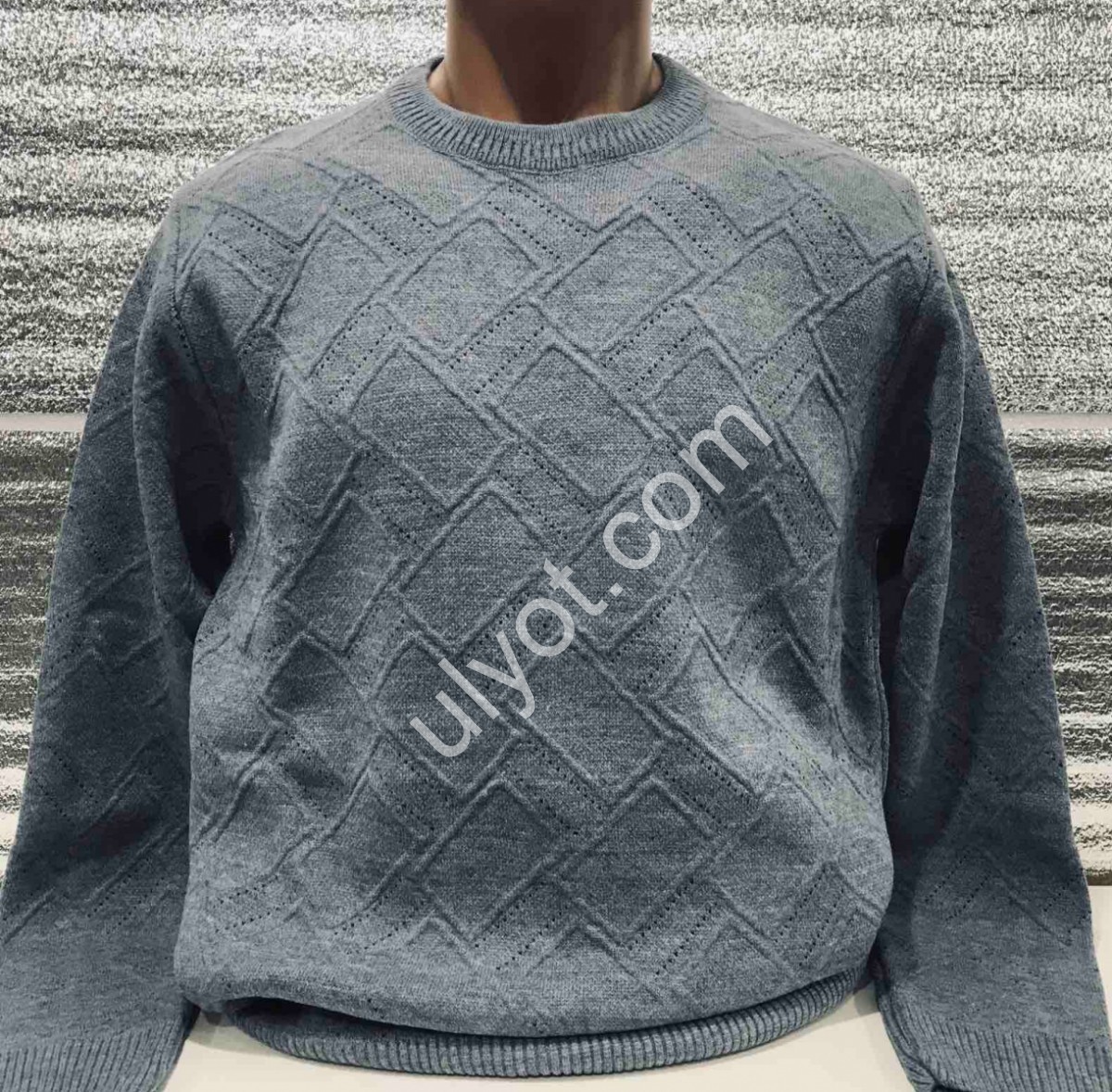 СВІТЕР CASHMERE (M-XL) СІРИЙ 8115