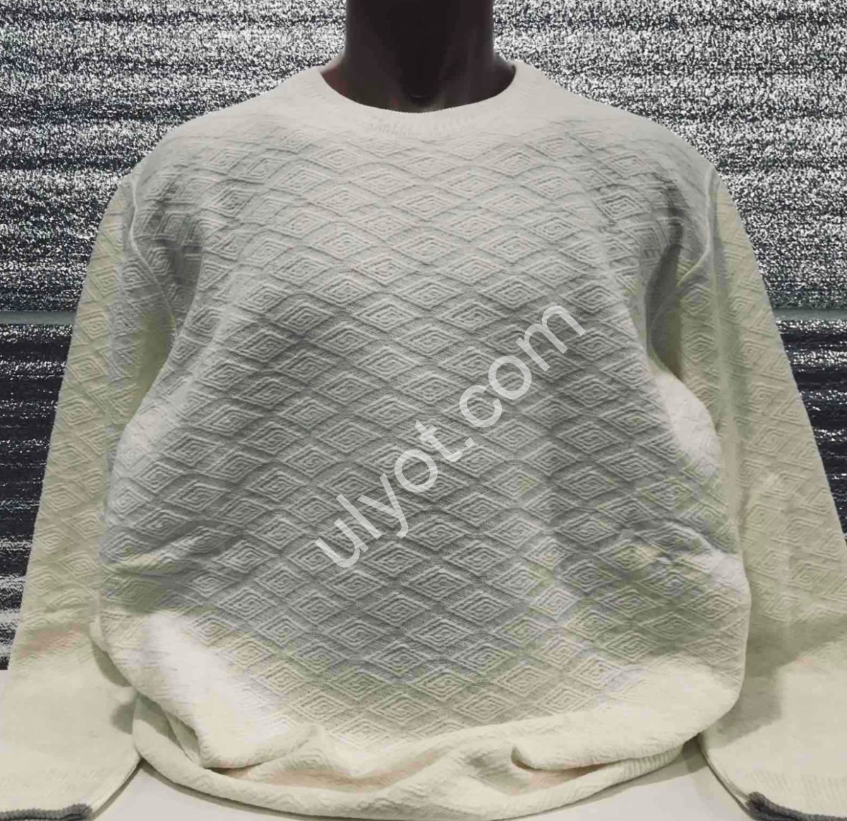 СВІТЕР CASHMERE (3XL-5XL) КРЕМ 12136
