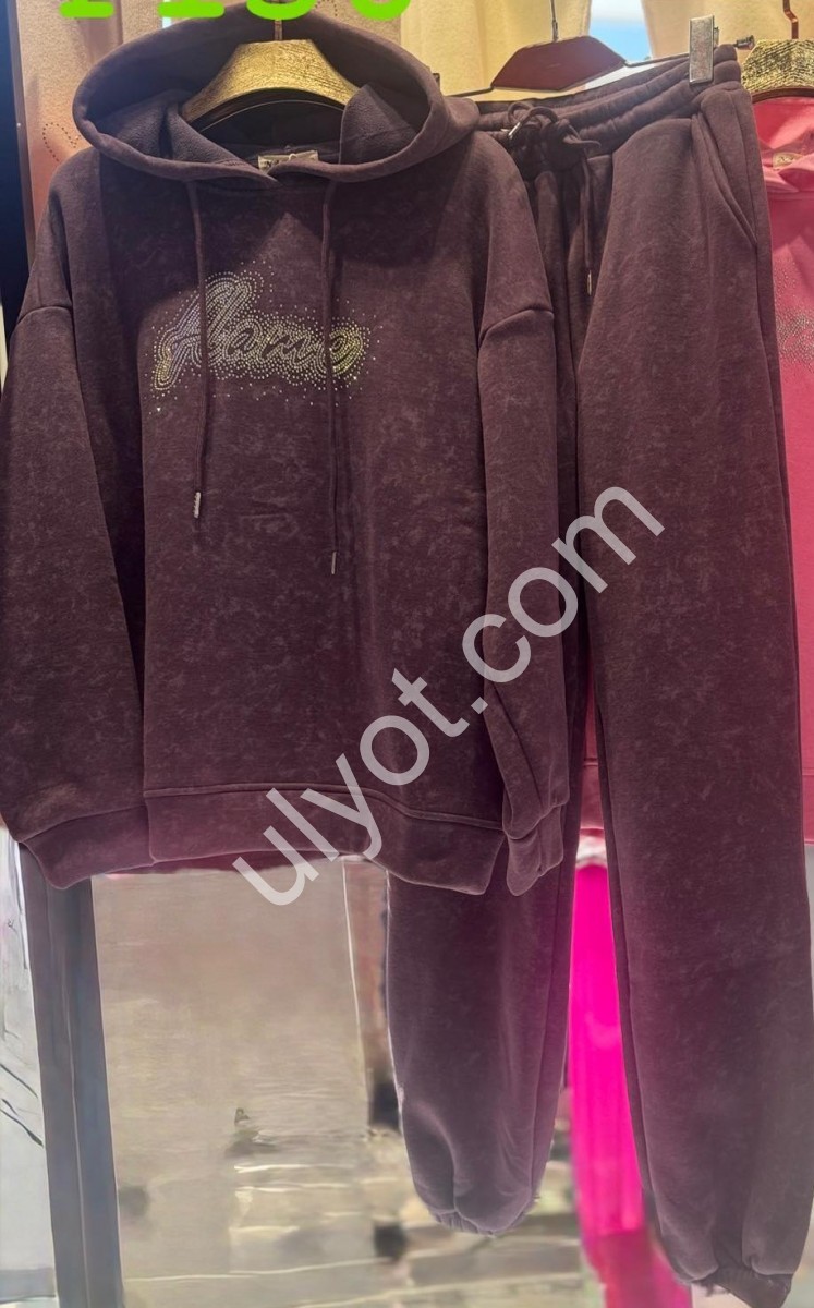 КОСТЮМ (XL-4XL) ФЛИС ШОКОЛАД F156