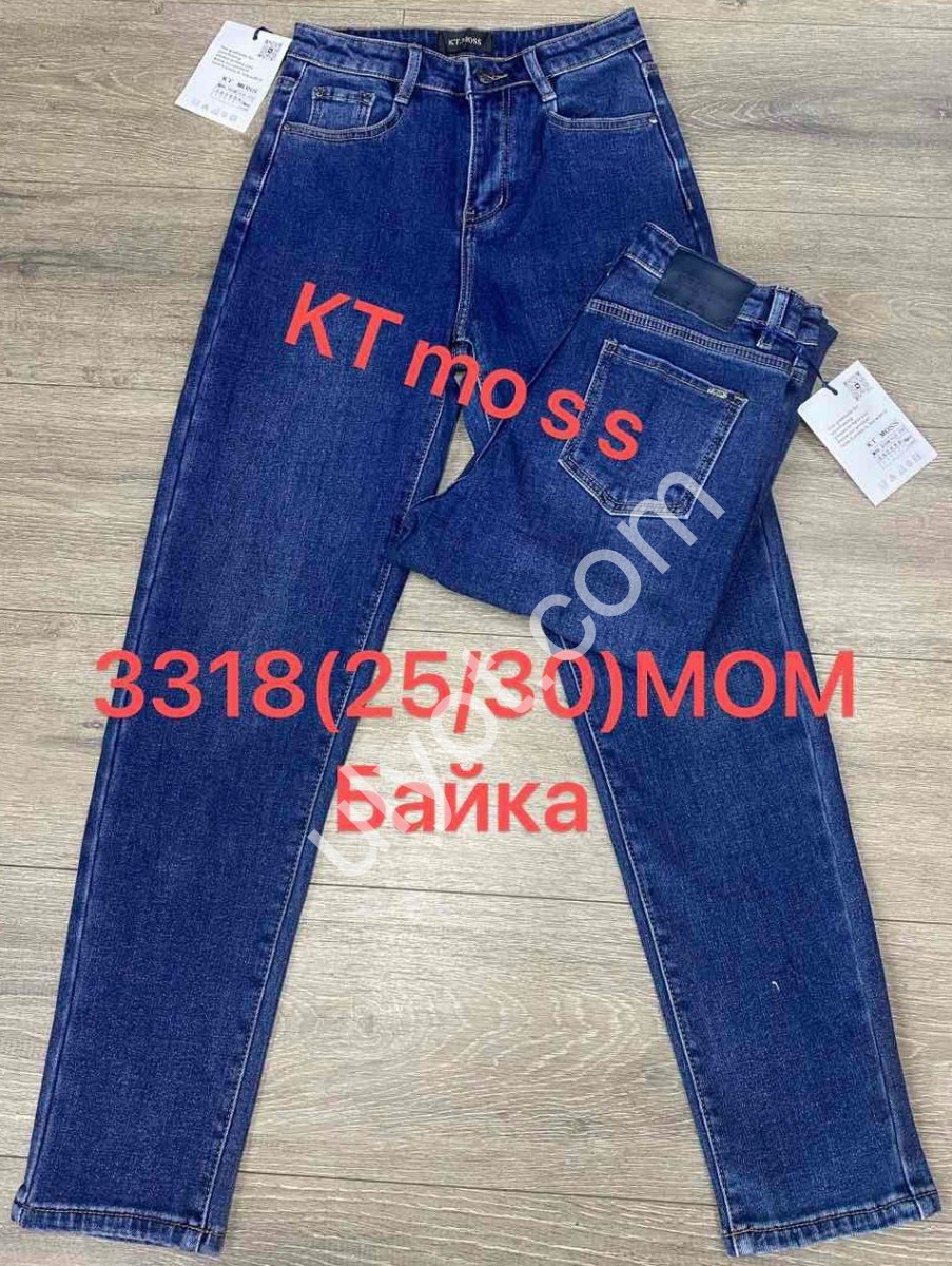 ДЖИНСЫ KT.MOSS (25-30) БАЙКА Т.СИНИЙ 3318