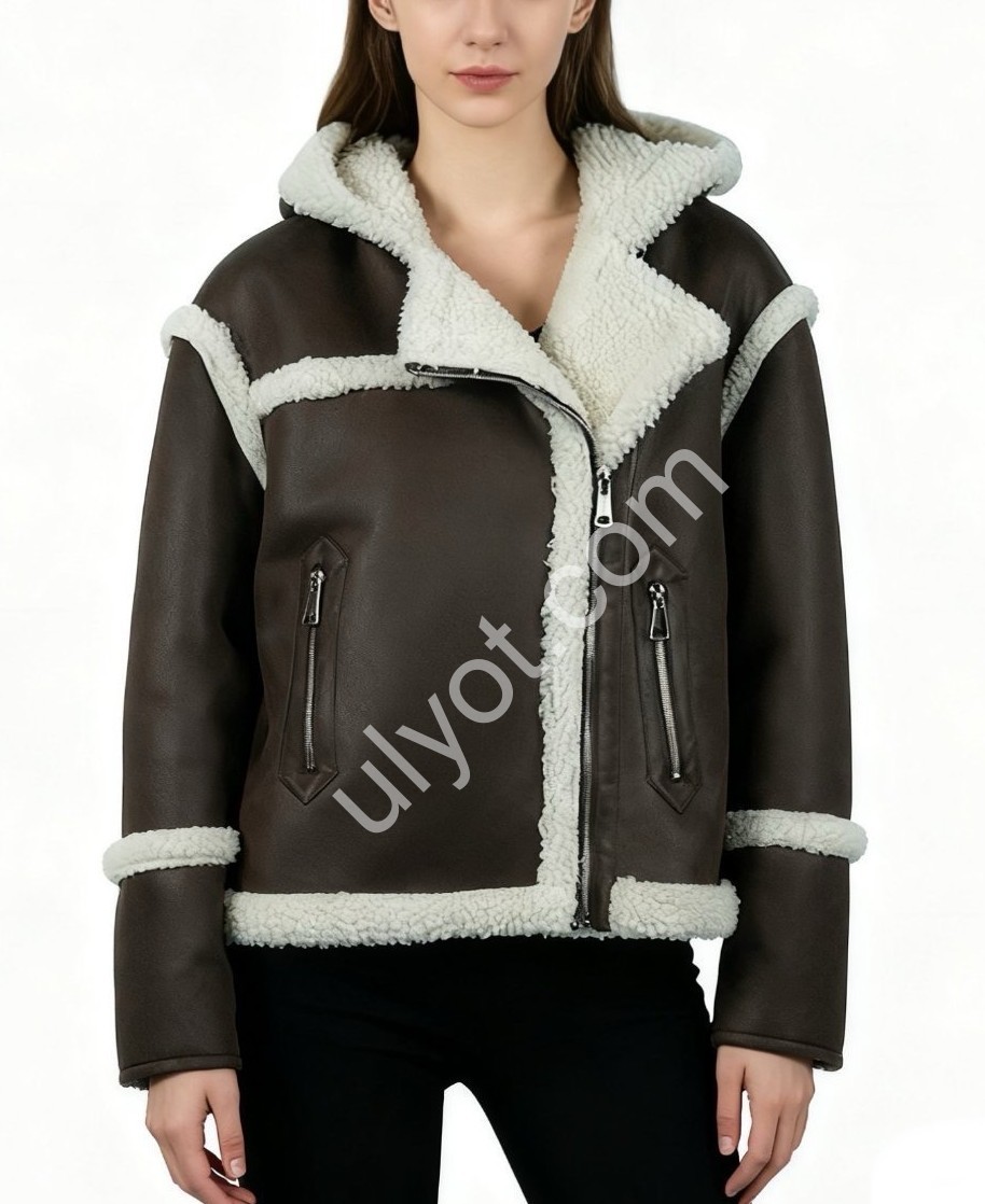 ДУБЛЕНКА AOLONG (S-2XL) КОРИЧНЕВЫЙ 8838