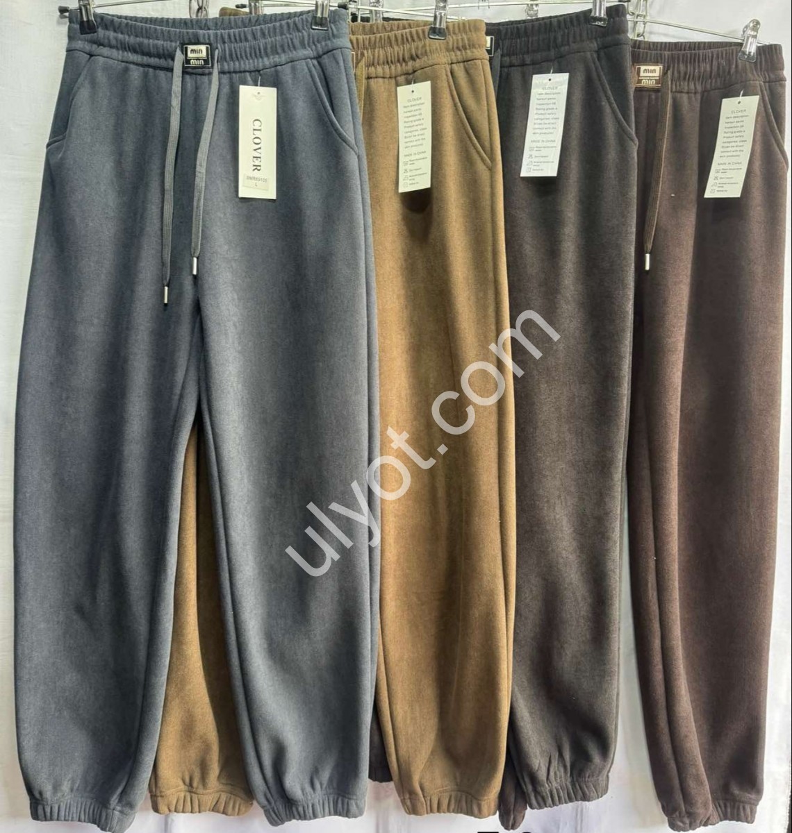 ШТАНЫ (L-3XL) МЕХ МАНЖЕТ ЧЕРНЫЙ 69105