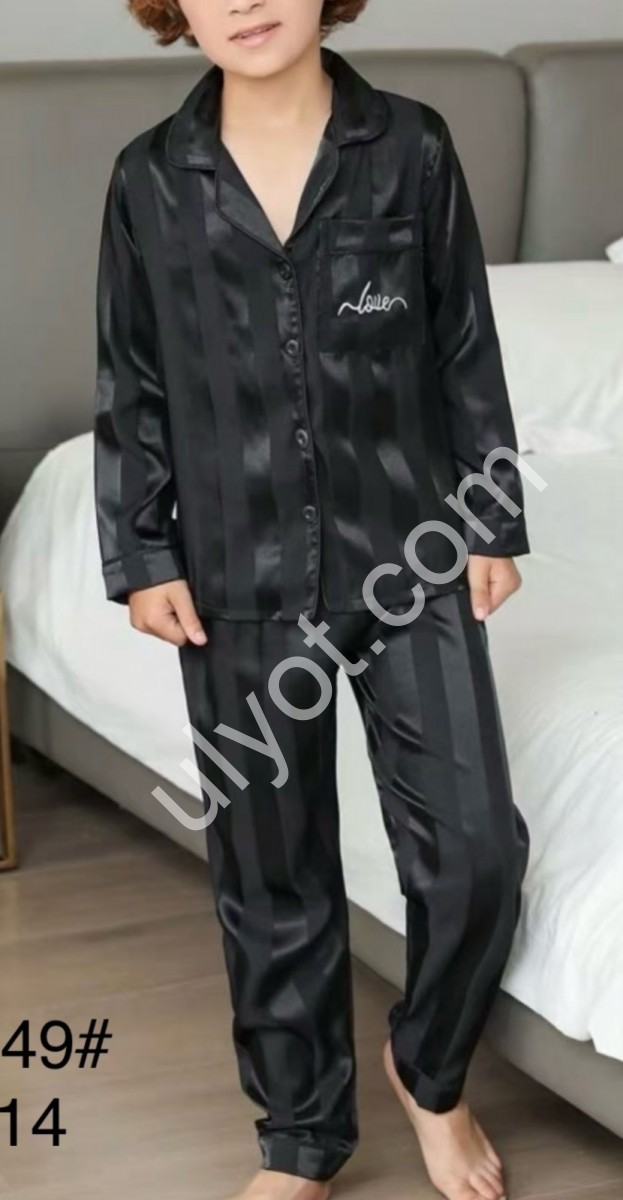 ПИЖАМА (6-14 ЛЕТ) ЧЕРНЫЙ 70349