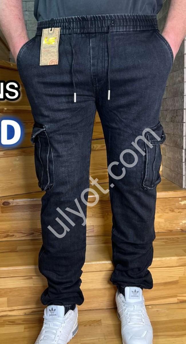 ДЖОГЕРЫ LS JEANS (34-42) ЧЕРНЫЙ 503D