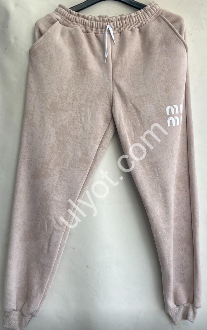 СПОРТ.ШТАНИ MIU40 (46-54) ФЛІС МАНЖЕТ БІЖ