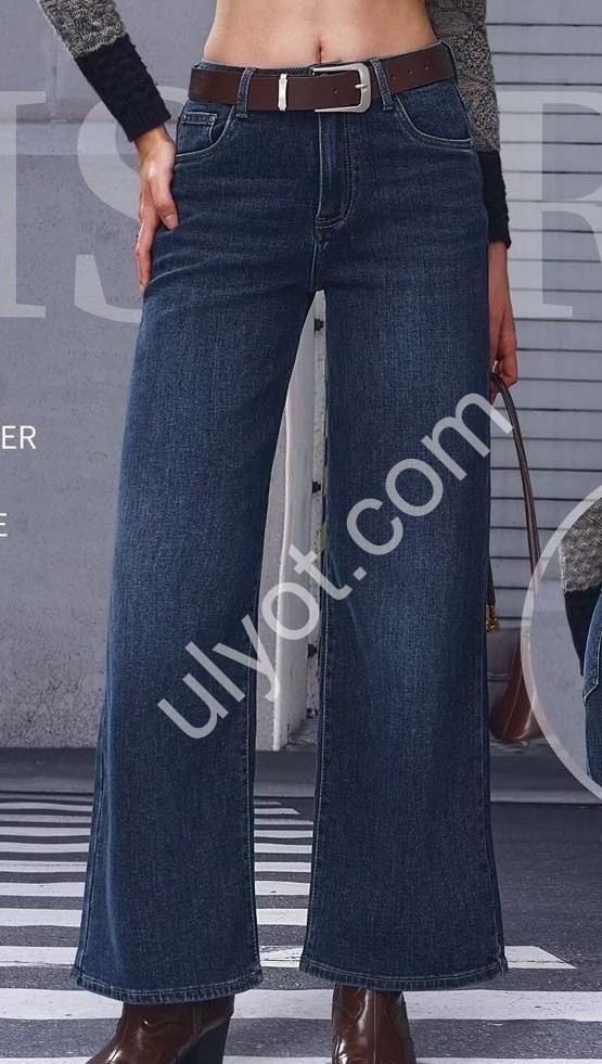 ДЖИНСЫ M.SARA (XS-XL) Т.СИНИЙ 3393