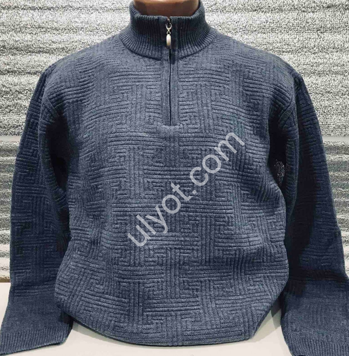 СВИТЕР EVS (L-2XL) Т.СИНИЙ 3022