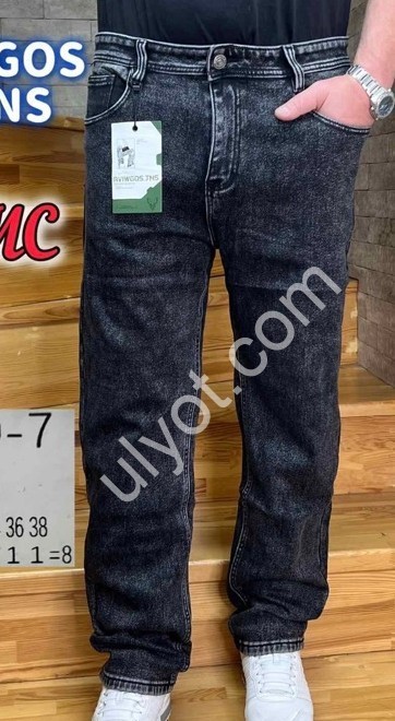 ДЖИНСИ AVIWGOS (29-38) ФЛІС ГРАФІТ 890-7