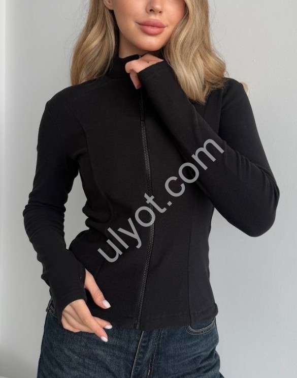 КОФТА (42-48) ТЕРМО ЧЕРНЫЙ 809