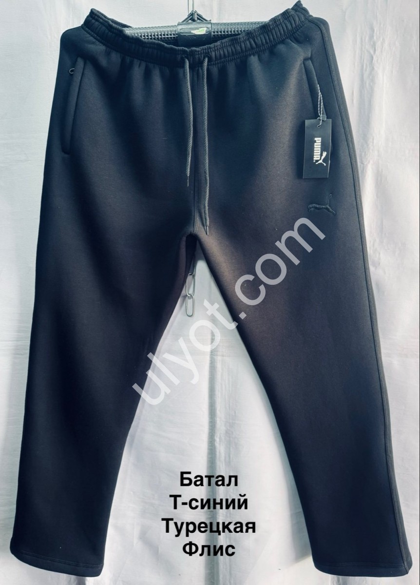 СПОРТ.ШТАНЫ P15 (56-64) ФЛИС ПРЯМОЙ Т.СИНИЙ 
