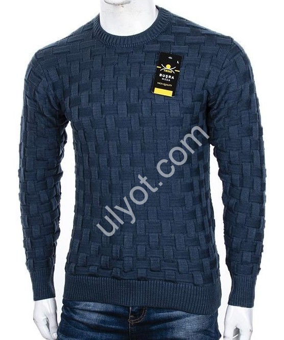 СВИТЕР (L-2XL) Т.СИНИЙ M940