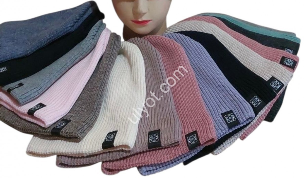 ШАПКА (ONE SIZE 54-58) ФЛИС МИКС 