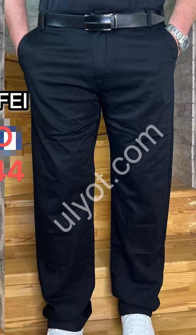 БРЮКИ LONGFEI (34-44) ЧЕРНЫЙ 402D