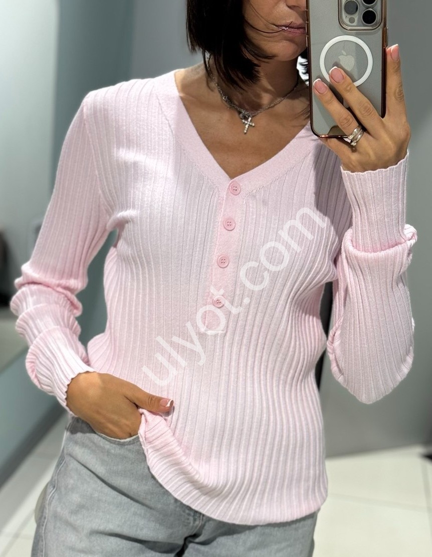 СВИТЕР (ONE SIZE 42-46) РОЗОВЫЙ S020