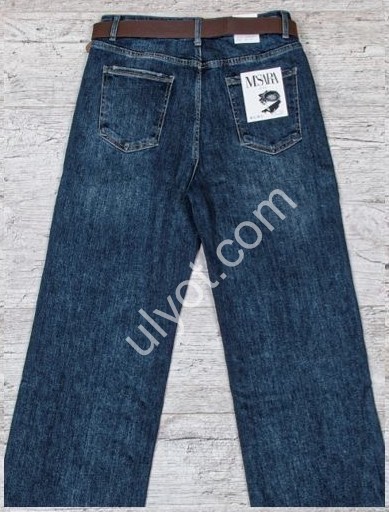 ДЖИНСИ M.SARA (L-4XL) Т.СИНІЙ 652-3H