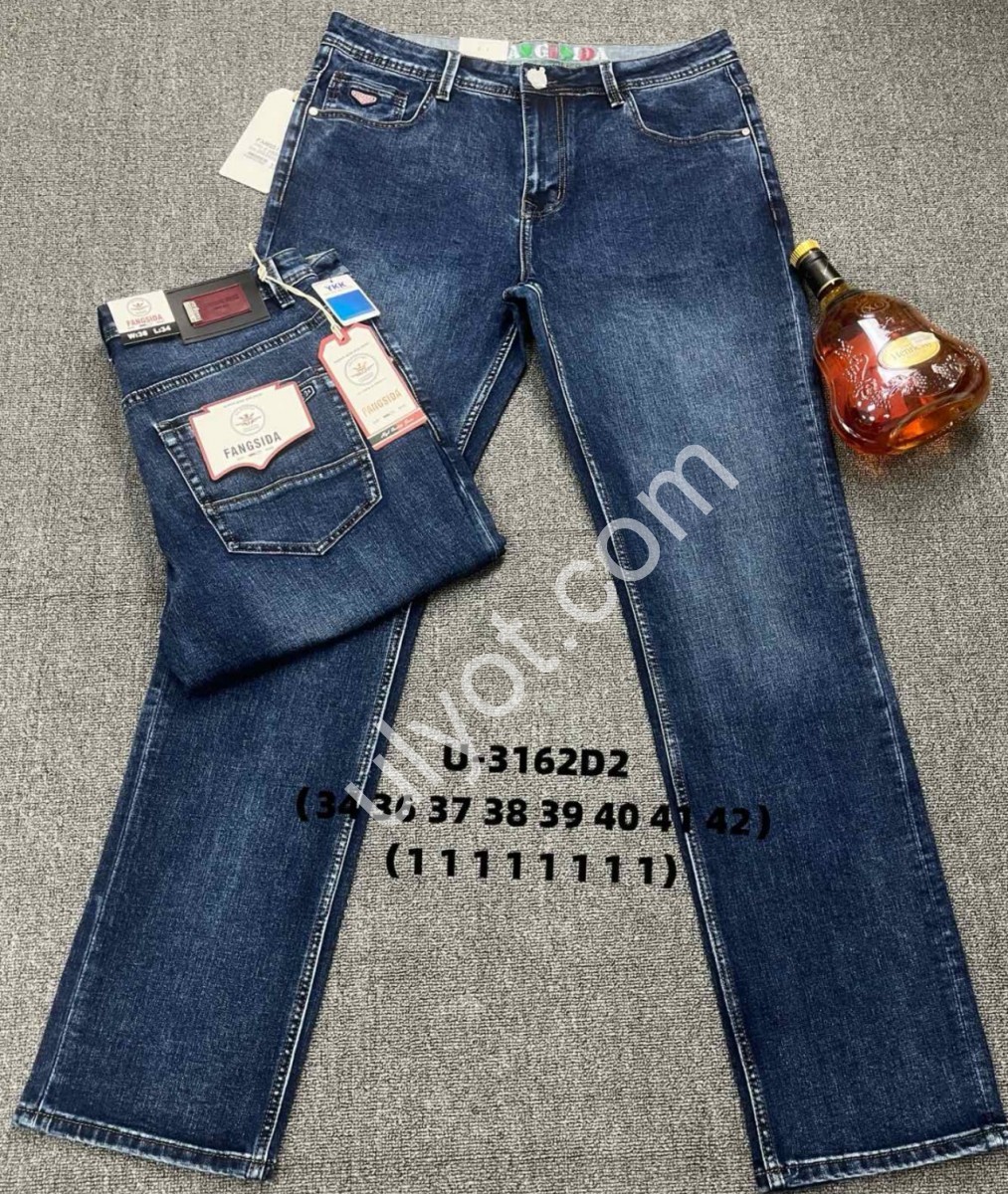 ДЖИНСЫ FANGSIDA (34-42) Т.СИНИЙ 3162