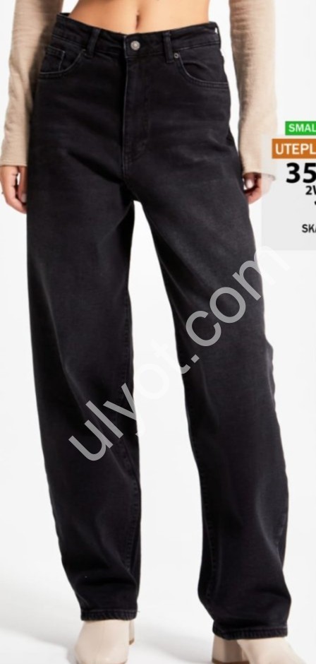 ДЖИНСЫ IT'S BASIC (32-36) БАЙКА ГРАФИТ 3589/2w4/1