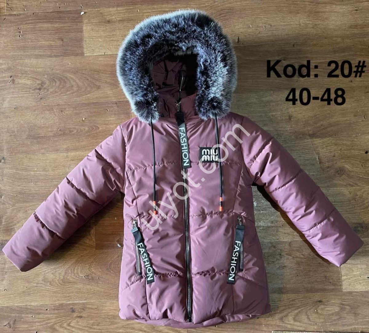 КУРТКА M40 (13-17 ЛЕТ) МЕХ ПУДРА 20