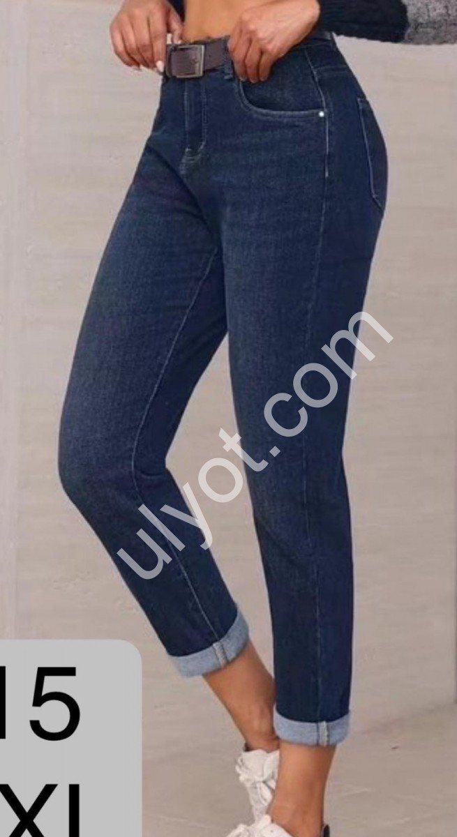 ДЖИНСИ M.SARA (XS-XL) Т.СИНІЙ 5015