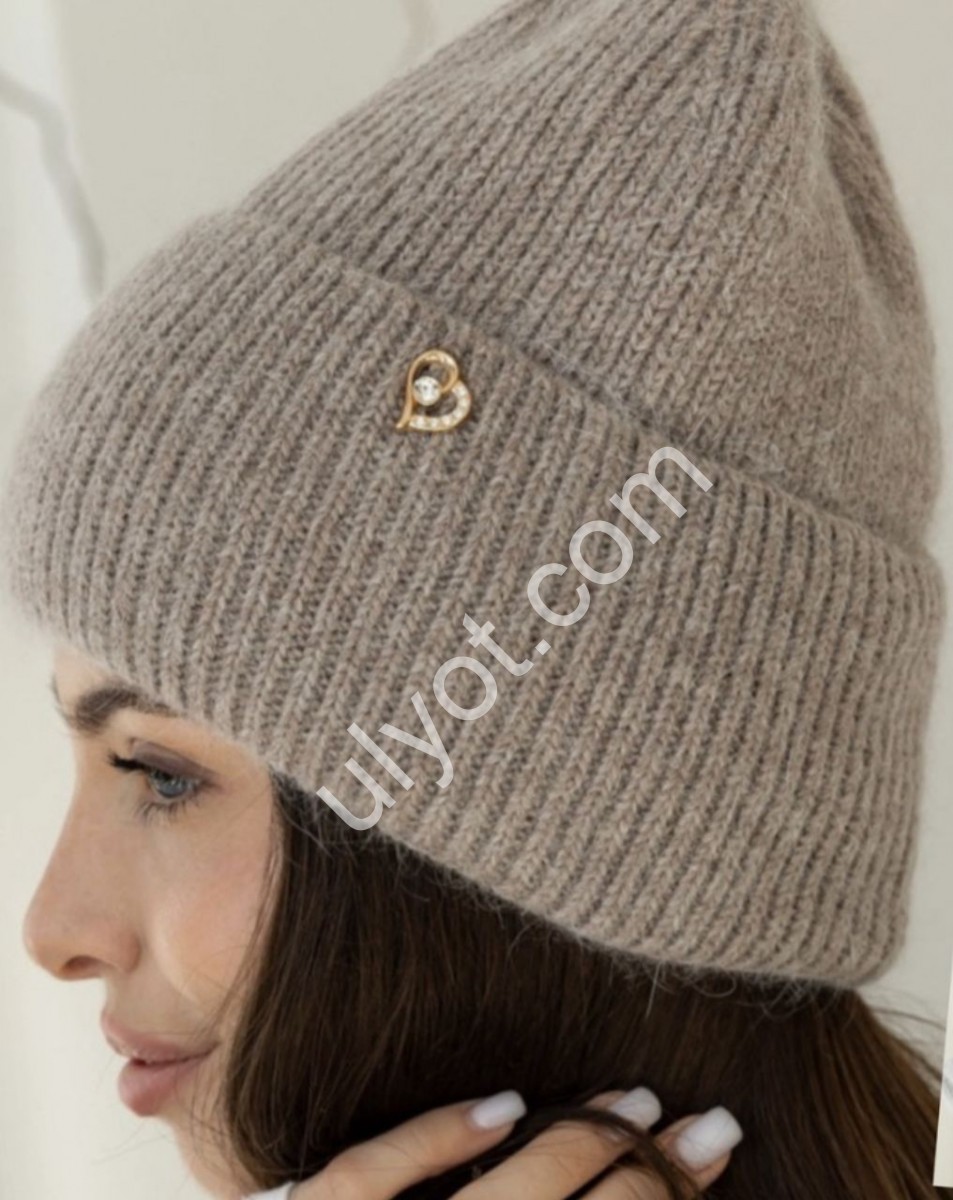 ШАПКА АНГОРА6 (ONE SIZE 56-58) ФЛИС МИКС 