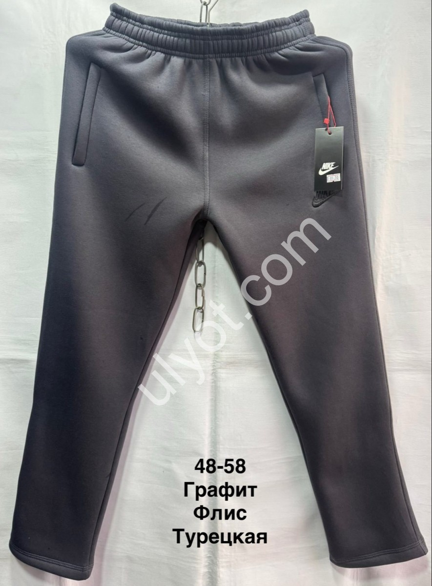 СПОРТ.ШТАНИ N02 (48-58) ФЛІС ПРЯМИЙ ГРАФІТ