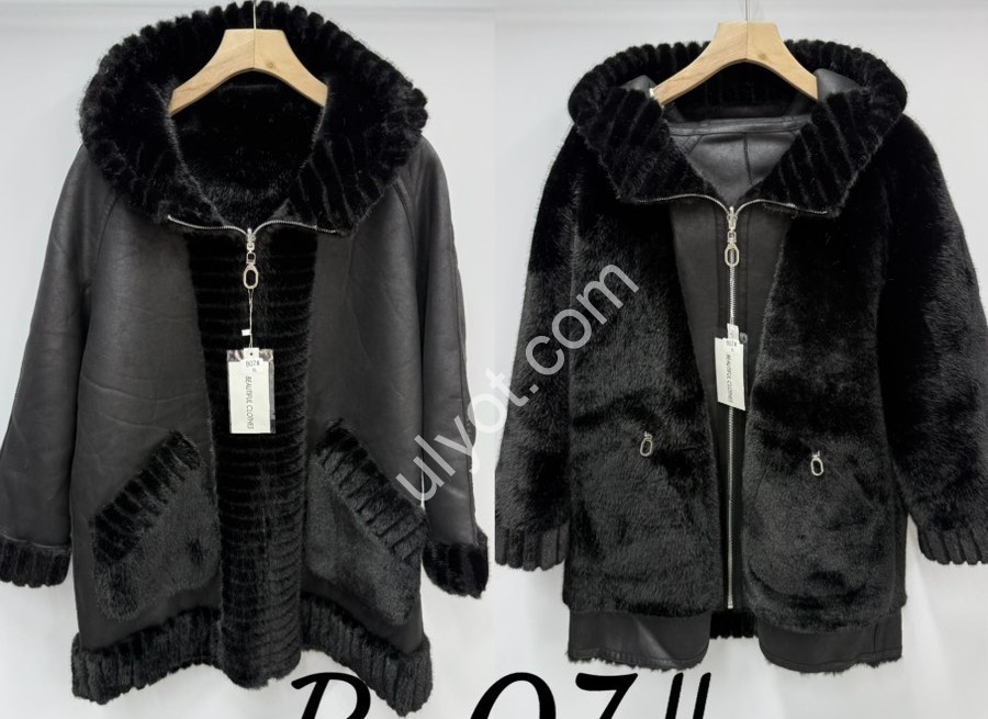 ДУБЛЕНКА ДВОХСТОРІННЯ (L-XL) МІКС B-07