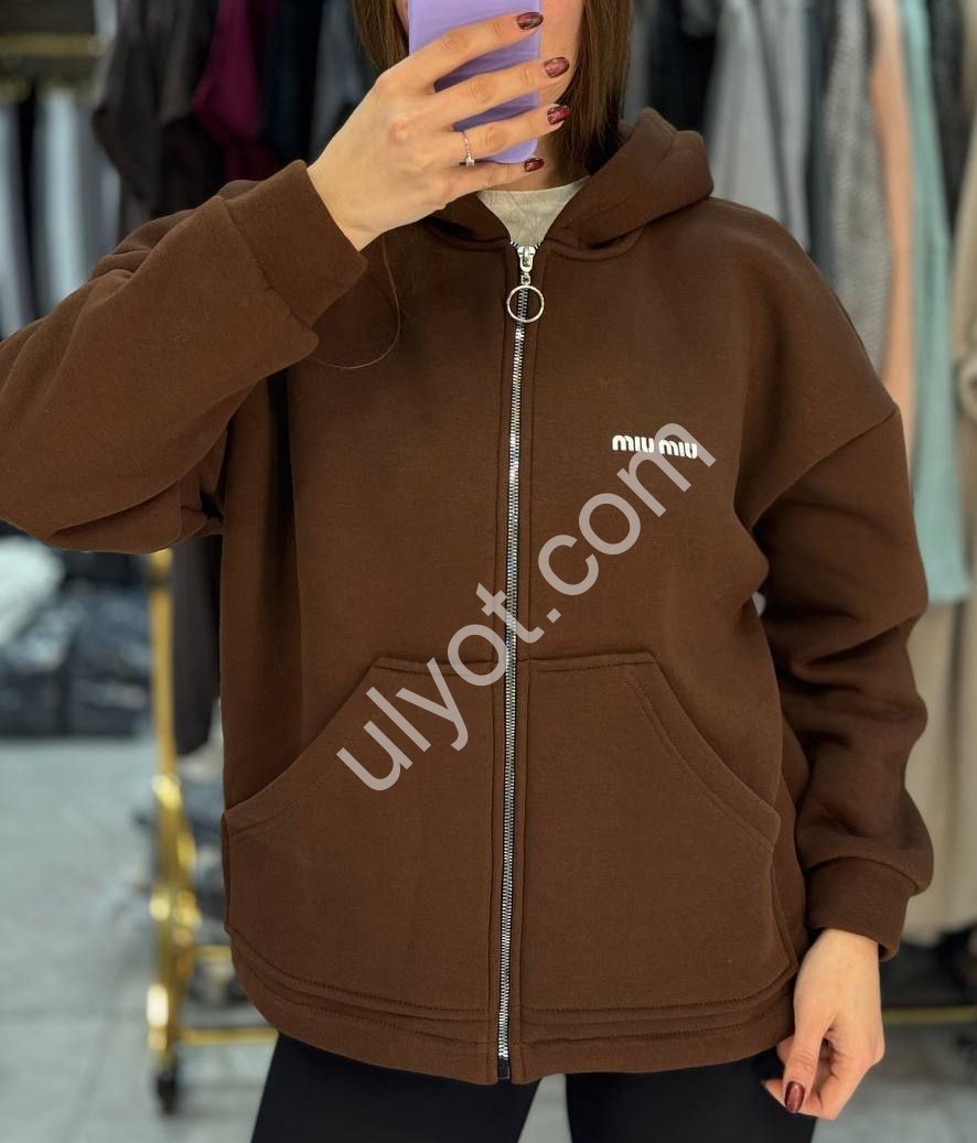 КОФТА (42-48) ФЛІС ШОКОЛАД 4252