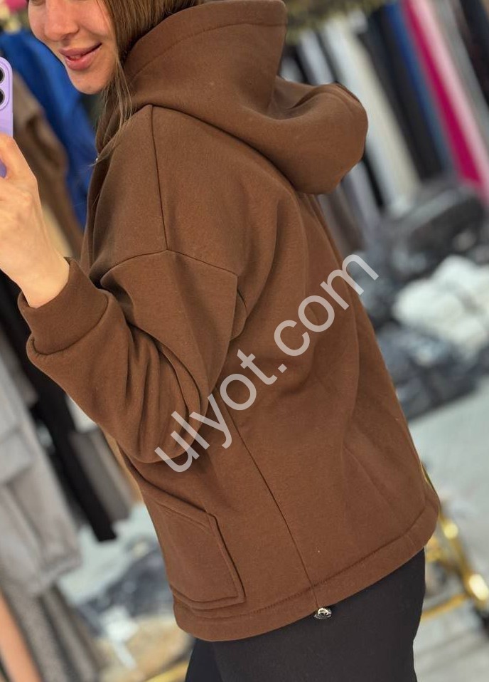 КОФТА (42-48) ФЛІС ШОКОЛАД 4252