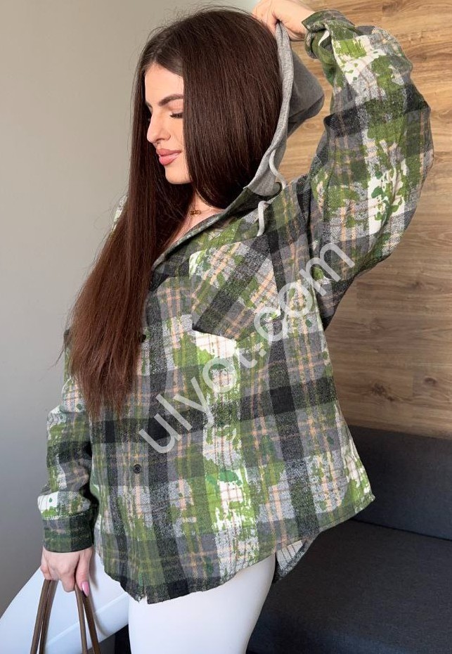 СОРОЧКА (42-48) ЗЕЛЕНИЙ+ПУДРА 026